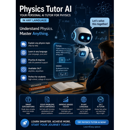 Physics Tutor AI | School & University | LearnEasy.space