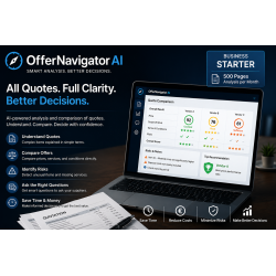 OfferNavigator AI Business Starter – KI-Angebotsanalyse für Unternehmen | 500 Seiten/Monat