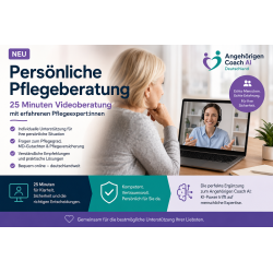 25 Minuten Pflegeberatung per Video | Angehörigen Coach AI Deutschland