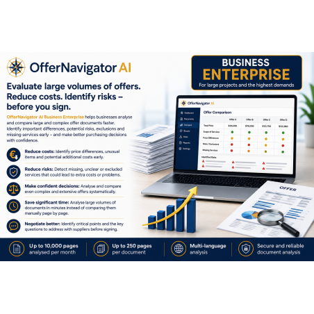 OfferNavigator AI Business Enterprise– 10,000 Pages of Analysis per Month