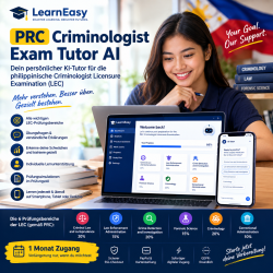 PRC Criminologist Exam Tutor AI – Dein persönlicher KI-Tutor für den Criminologist Licensure Examination (1 Monat)