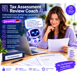 Tax Assessment Review Coach AI – Germany (1 Month)