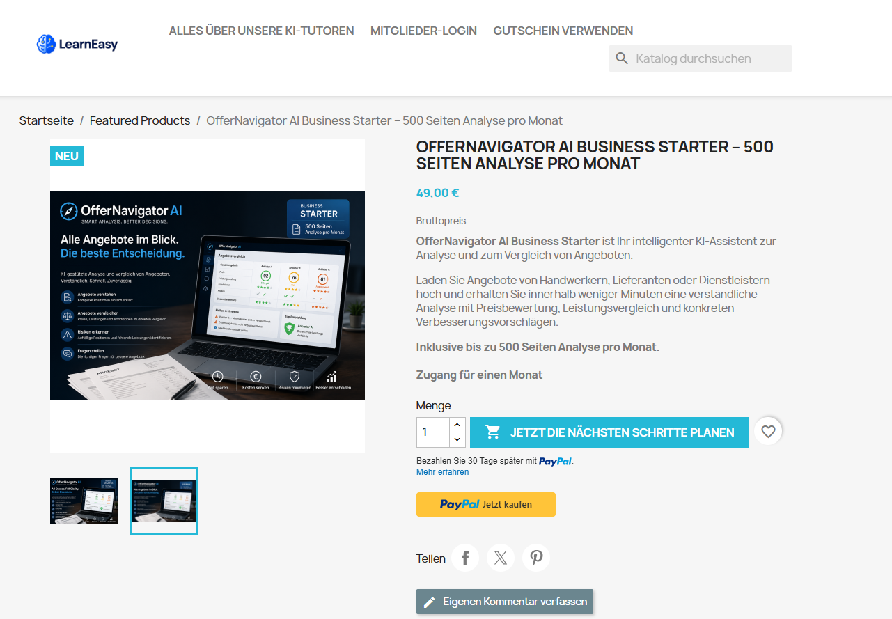 OfferNavigator AI Business Starter